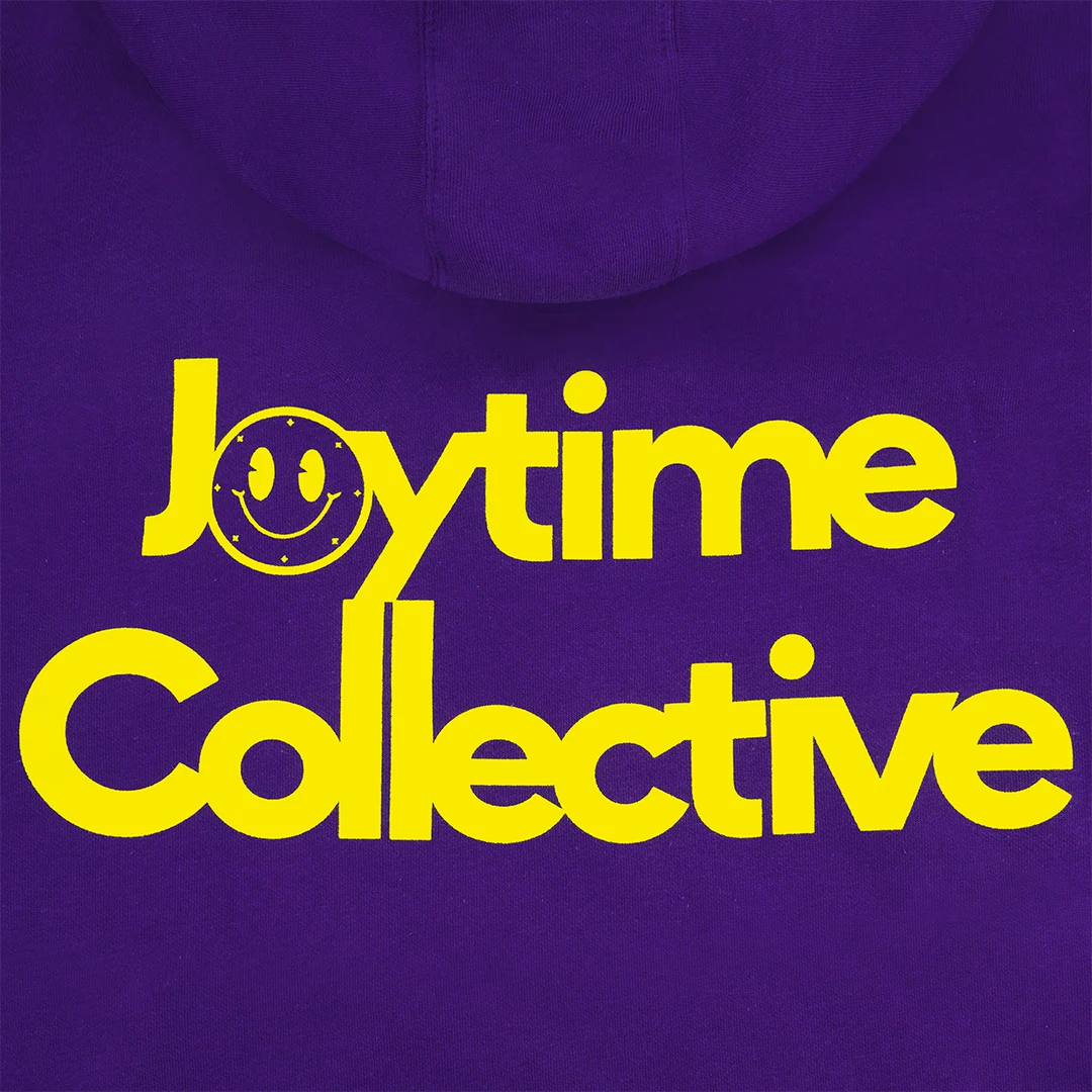 Joytime Collective Stacked Logo Hoodie — Purple - Image 4