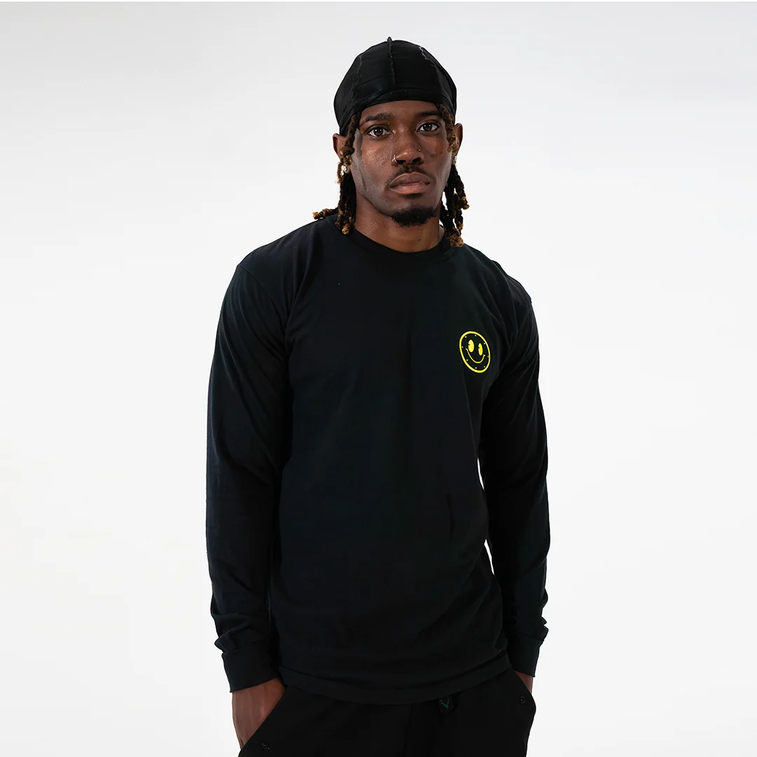 Joytime Collective Stacked Logo L/S Shirt — Black - Image 5