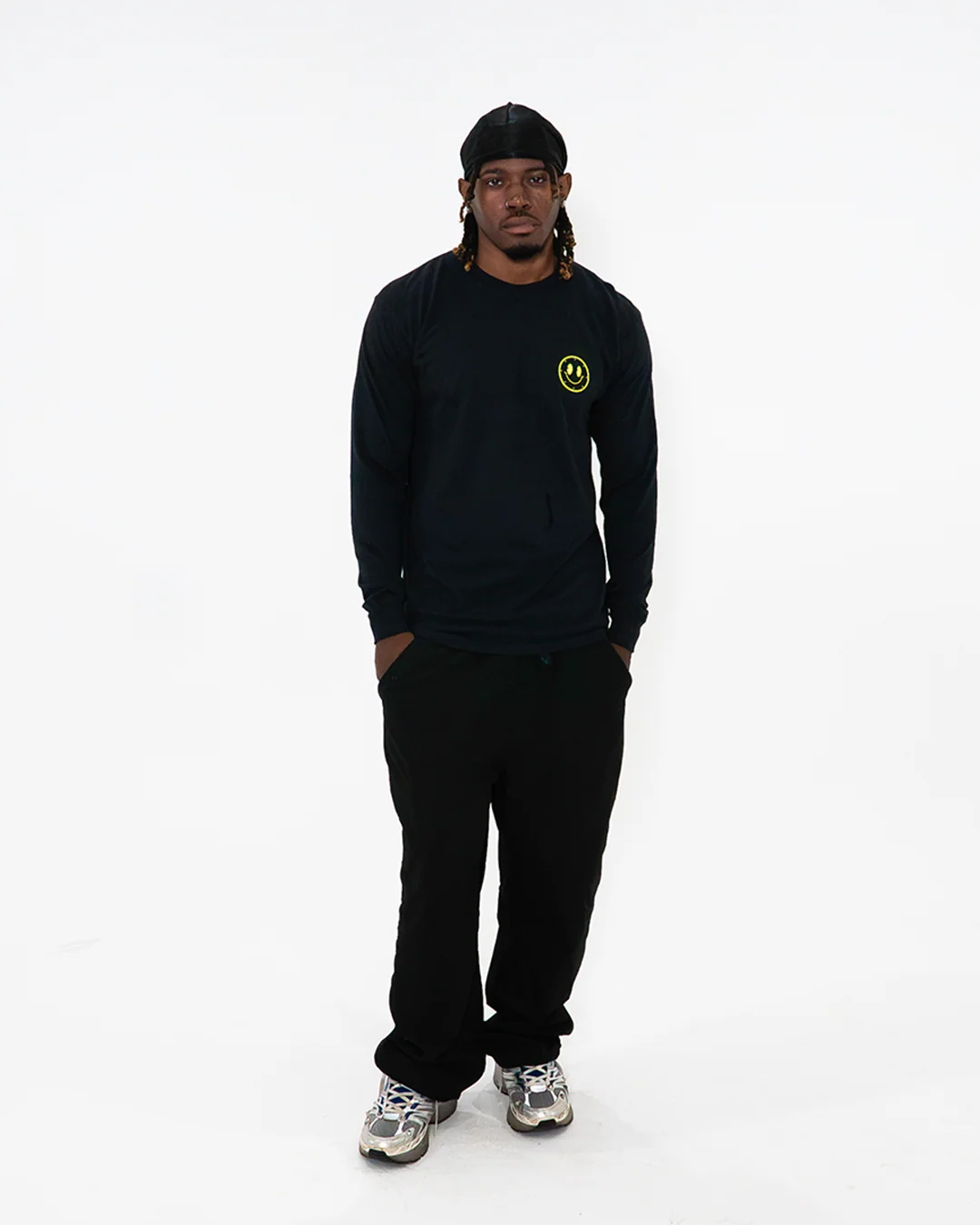 Joytime Collective Stacked Logo L/S Shirt — Black - Image 6