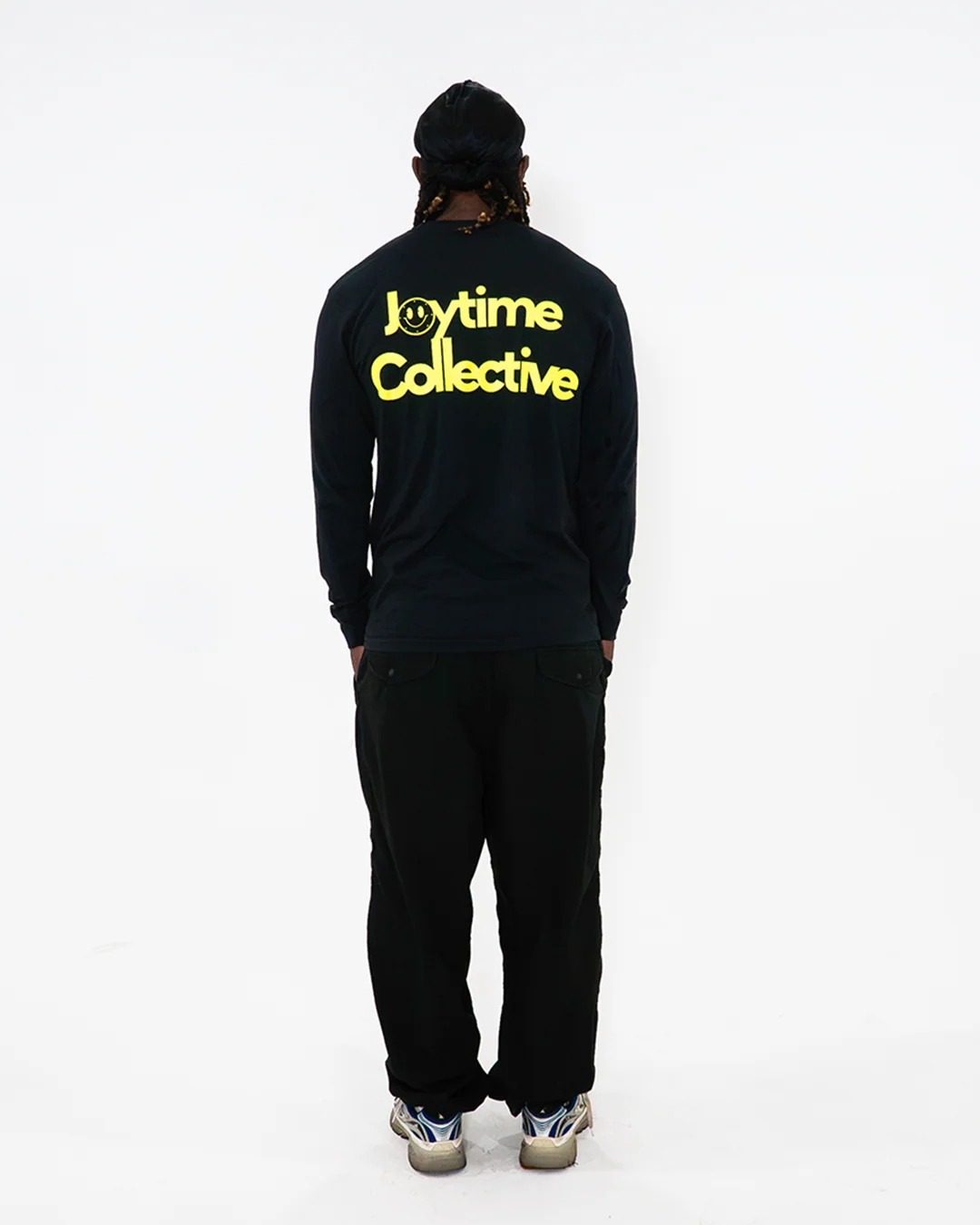 Joytime Collective Stacked Logo L/S Shirt — Black - Image 7
