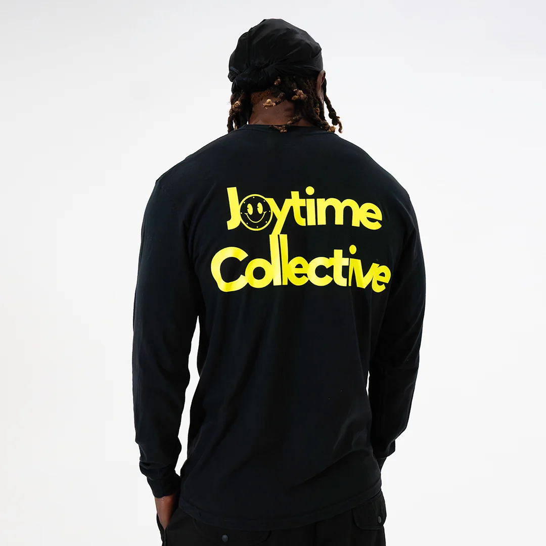 Joytime Collective Stacked Logo L/S Shirt — Black - Image 9