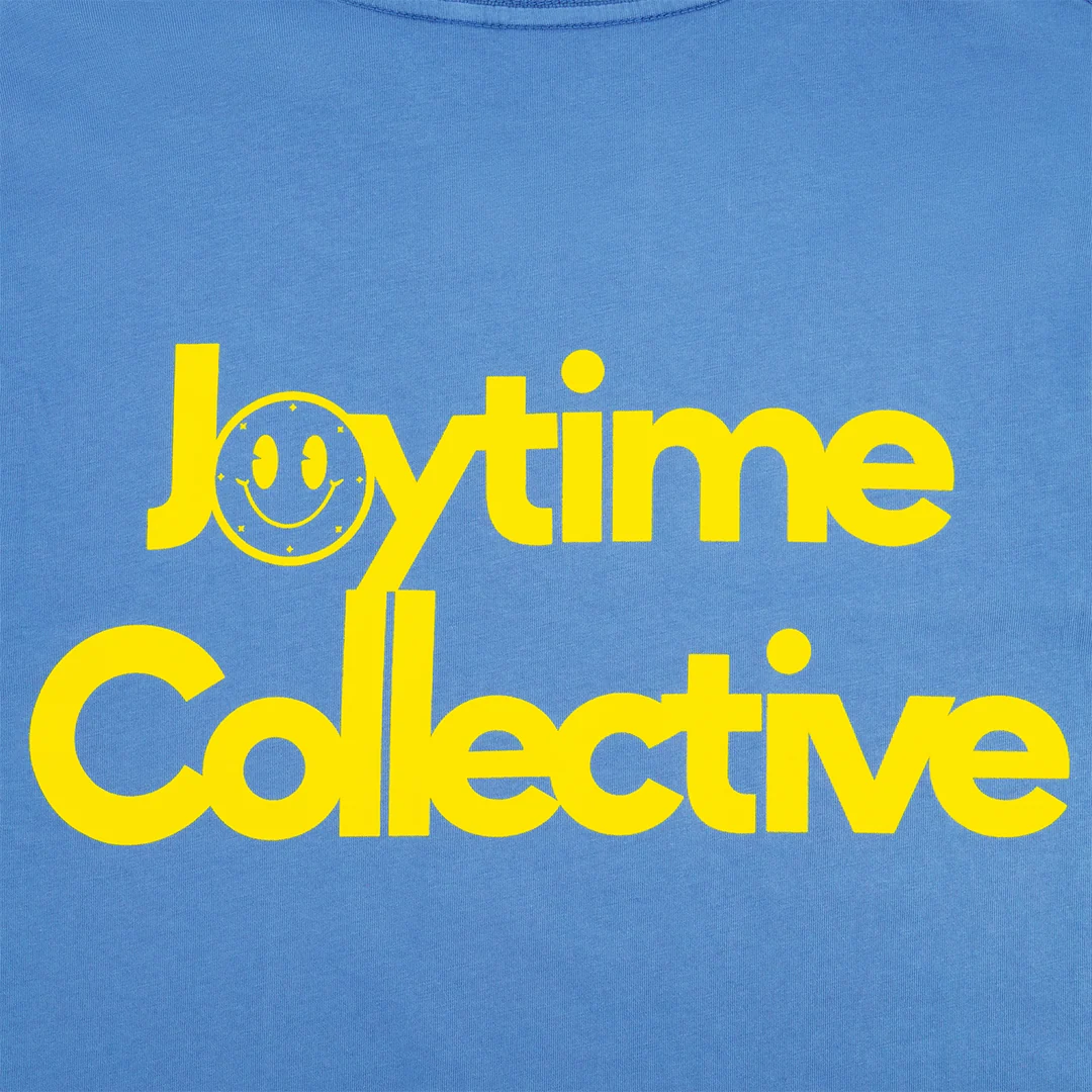 Joytime Collective Stacked Logo T-Shirt — Blue - Image 4