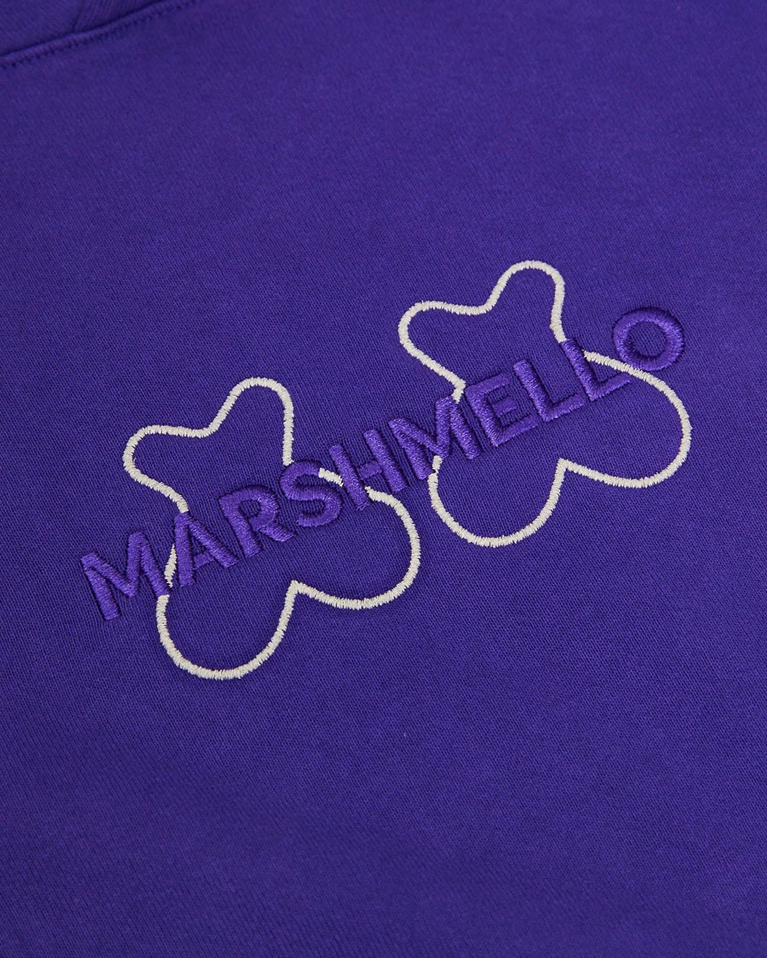 Marshmello Eyes Hoodie — Purple - Image 3