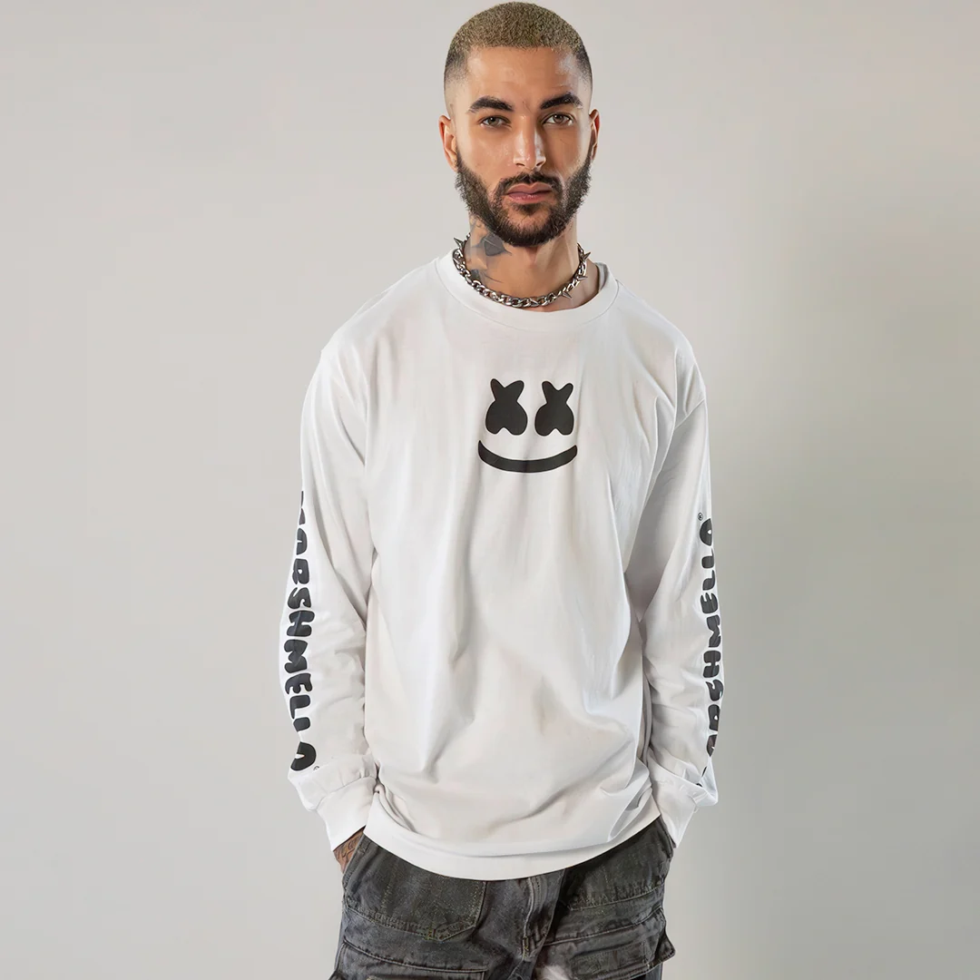 Smile Bar L/S Shirt — White - Image 4