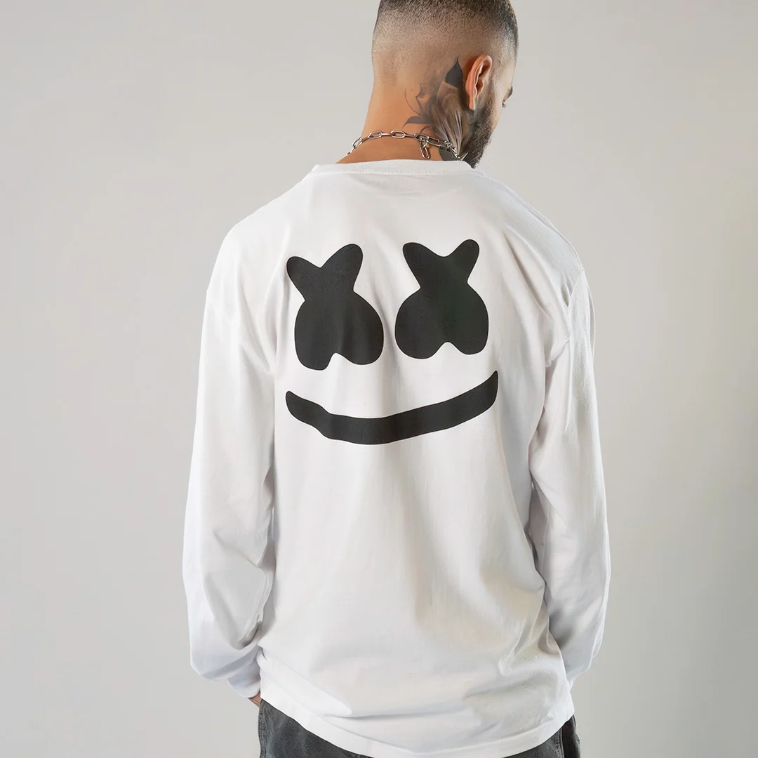 Smile Bar L/S Shirt — White - Image 5