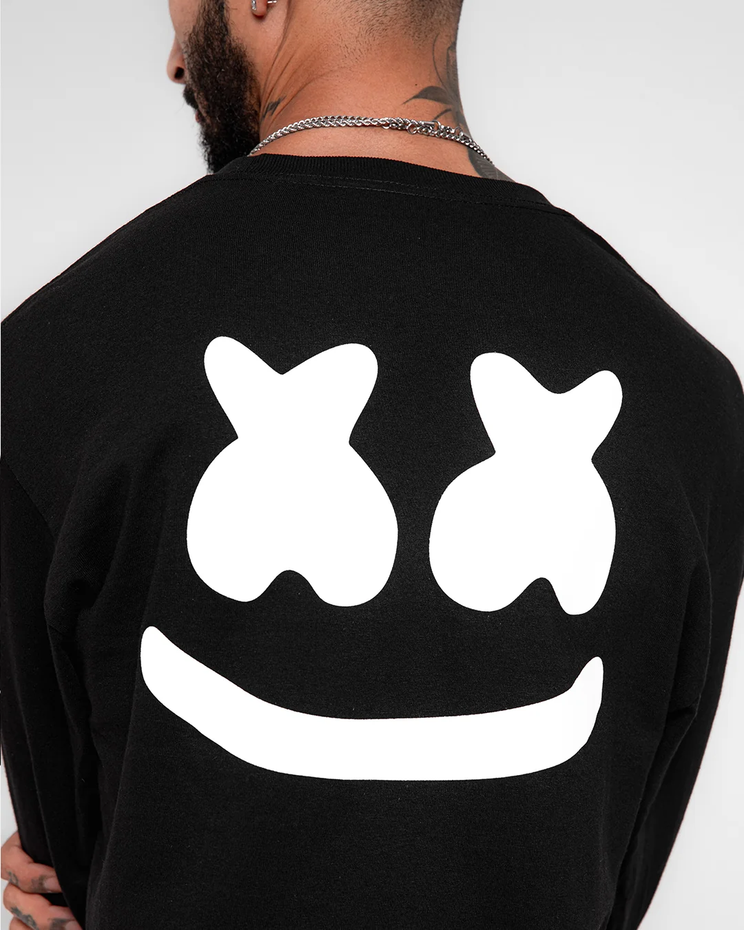 Smile Crest L/S Shirt — Black - Image 5