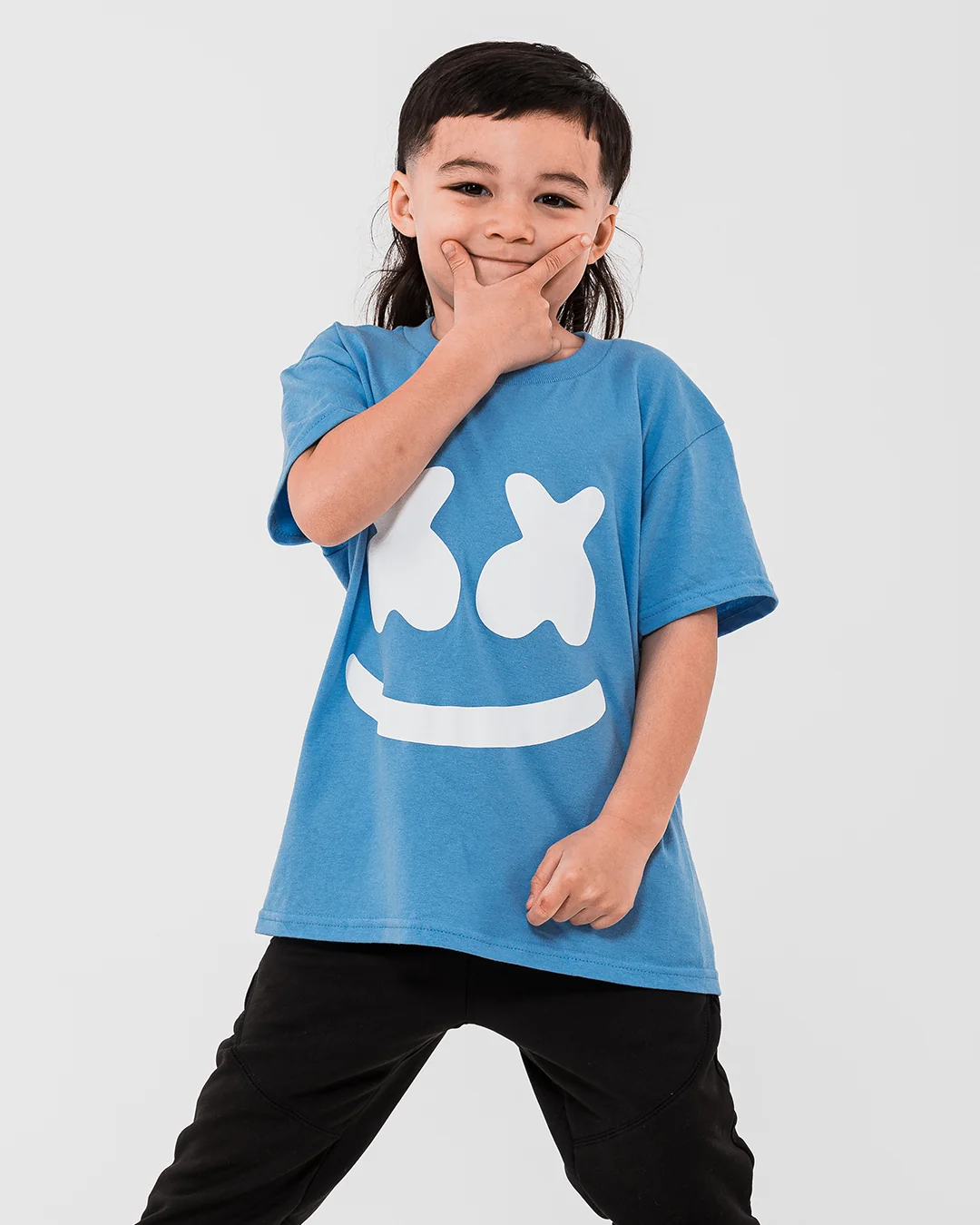 Smile T-Shirt (Youth) — Carolina Blue - Image 5